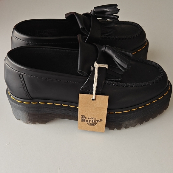 Dr. Martens Black Adrian Quad Loafers - Picture 4 of 9